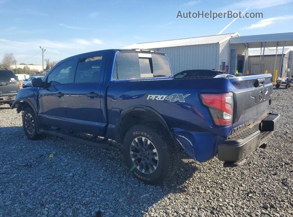 1N6AA1ED8MN525767 2021 NISSAN TITAN Синий Задняя левая четверть