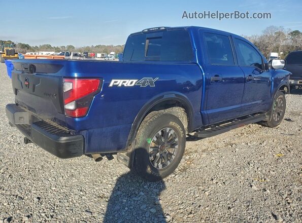 1N6AA1ED8MN525767 2021 NISSAN TITAN Синий Задняя правая четверть