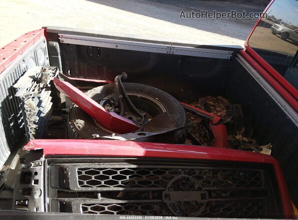 1N6AA1EF1LN503755 2020 NISSAN TITAN Red Dashboard view