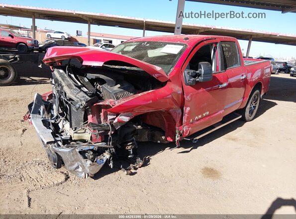 1N6AA1EF1LN503755 2020 NISSAN TITAN Red Front left