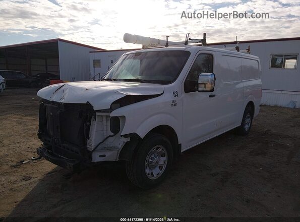 1N6AF0KY6JN808375 2018 NISSAN NV CARGO NV2500 HD White Առջևի ձախ երեք քառորդ տեսարան