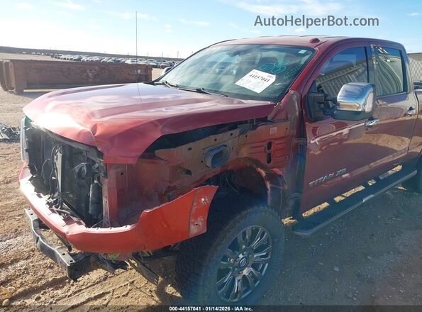 1N6BA1F41GN516397 2016 NISSAN TITAN XD Burgundy Front view