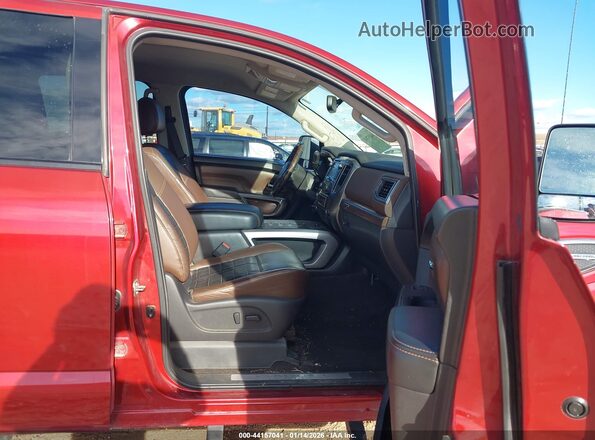 1N6BA1F41GN516397 2016 NISSAN TITAN XD Burgundy Front interior view