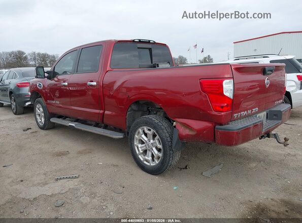1N6BA1F44JN525974 2018 NISSAN TITAN XD Red უკანა მარცხენა