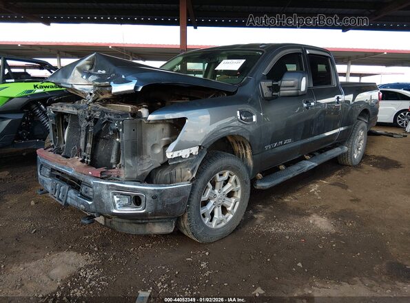 1N6BA1F48HN508198 2017 NISSAN TITAN XD Gray Front left