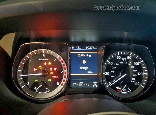 1N6BA1F49KN511134 2019 NISSAN TITAN White ხელსაწყოთა პანელის ხედი