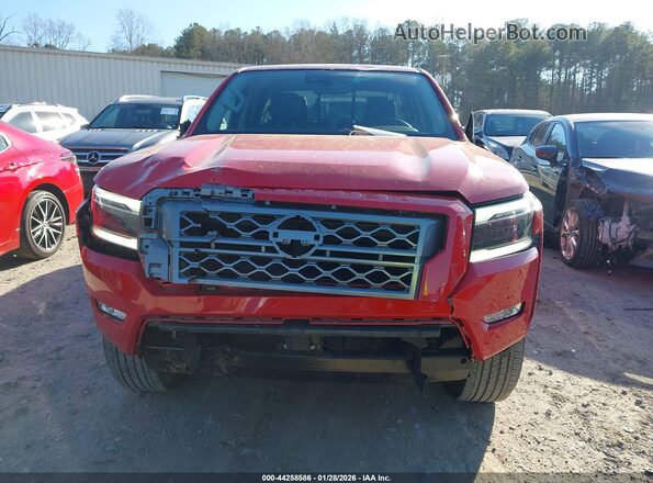 1N6ED1EJ4PN669741 2023 NISSAN FRONTIER Red Widok deski rozdzielczej