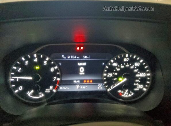 1N6ED1EKXSN629648 2025 NISSAN FRONTIER White Вид щитка приладів