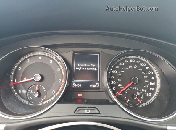 1V24C2CA7LC204112 2020 VOLKSWAGEN ATLAS Угольный Вид щитка приборов