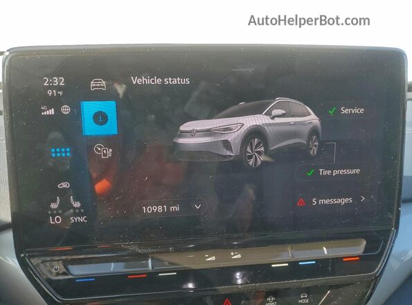 1V25MPE88RC006074 2024 VOLKSWAGEN ID.4 Белый Вид щитка приборов
