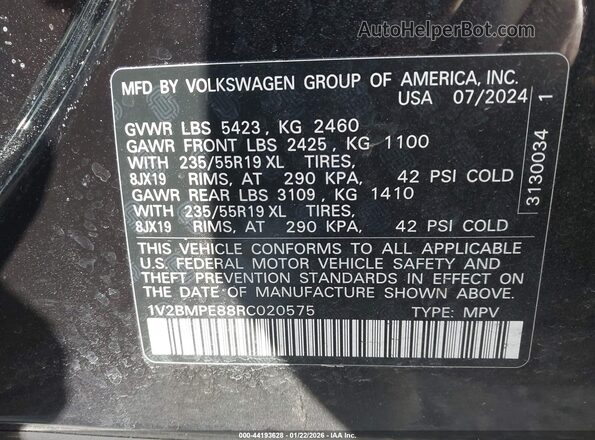 1V2BMPE88RC020575 2024 VOLKSWAGEN ID.4 Черный 
