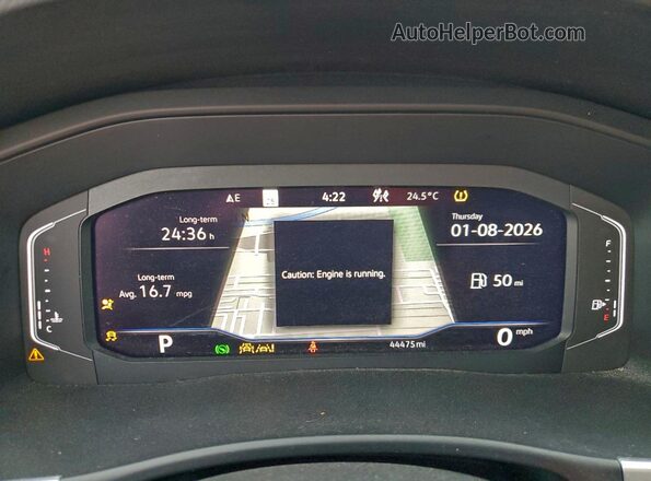 1V2BR2CA0PC513545 2023 VOLKSWAGEN ATLAS Серебряный Вид щитка приборов