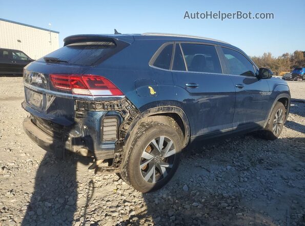 1V2DC2CA7MC217878 2021 VOLKSWAGEN ATLAS Синий Задняя правая четверть