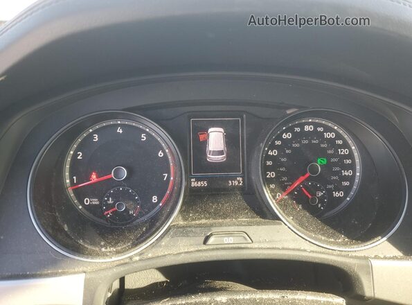 1V2DC2CA7MC217878 2021 VOLKSWAGEN ATLAS Синий Вид щитка приборов