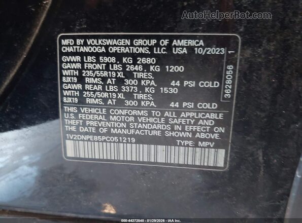 1V2DNPE85PC051219 2023 VOLKSWAGEN ID.4 Black Widok komory silnika