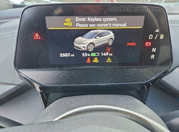 1V2DSPE8XSC005449 2025 VOLKSWAGEN ID.4 White Вид щитка приладів