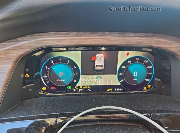 1V2FR2CA8SC527882 2025 VOLKSWAGEN ATLAS Black Widok zestawu wskaźników
