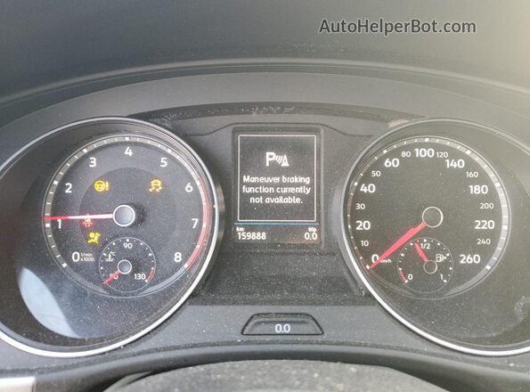 1V2MC2CA4LC207694 2020 VOLKSWAGEN ATLAS Silver Вид щитка приладів