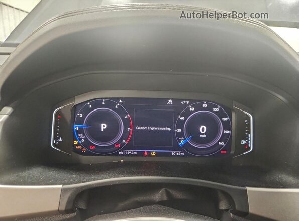 1V2ME2CA7LC208834 2020 VOLKSWAGEN ATLAS Gray Вид щитка приладів