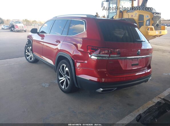 1V2TP2CA4MC587427 2021 VOLKSWAGEN ATLAS Red Rear left