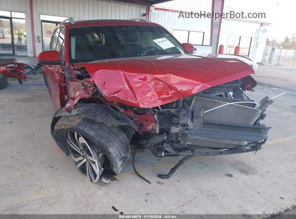 1V2TP2CA4MC587427 2021 VOLKSWAGEN ATLAS Red Front view