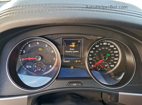 1V2WP2CA4LC500847 2020 VOLKSWAGEN ATLAS Black Widok zestawu wskaźników
