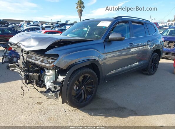 1V2WR2CA2NC525064 2022 VOLKSWAGEN ATLAS Gray Передня ліва чверть