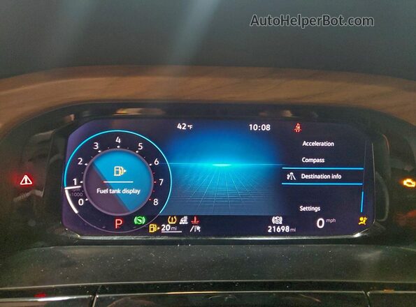 1V2WR2CA5SC565151 2025 VOLKSWAGEN ATLAS White Instrument cluster view