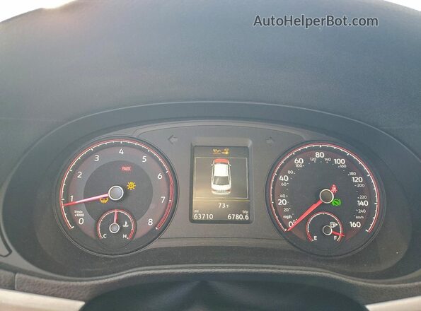 1VWWA7A39LC011815 2020 VOLKSWAGEN PASSAT Черный Вид щитка приборов