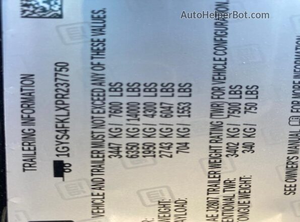 1GYS4FKLXPR237750 2023 CADILLAC ESCALADE Black Vista de los asientos traseros