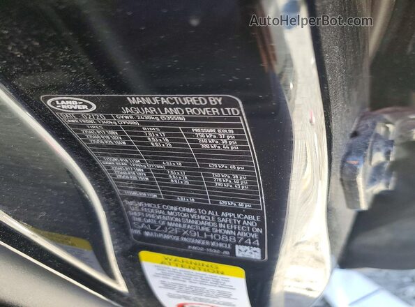 SALZJ2FX9LH088744 2020 LAND ROVER RANGE Black Սալոնի 360 աստիճան տեսք