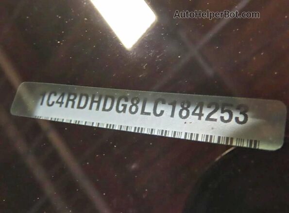 1C4RDHDG8LC184253 2020 DODGE DURANGO Синий Вид задней части салона