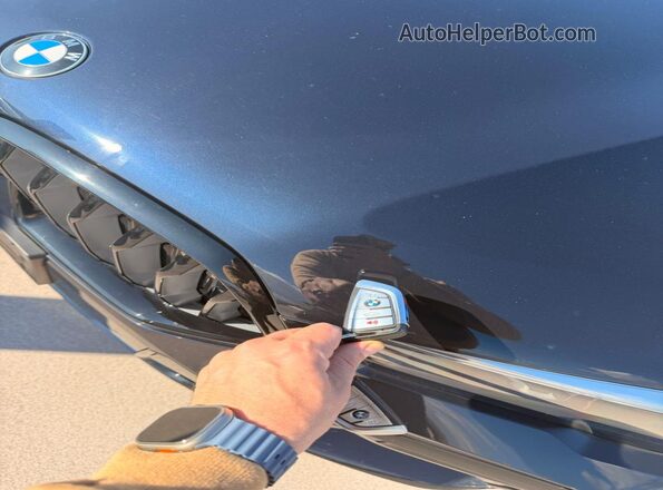 5UXCY6C05N9M64388 2022 BMW X6 Синий Вид наклейки с VIN-кодом