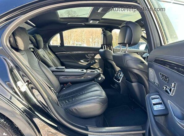 WDDUG8FB3GA225611 2016 MERCEDES-BENZ S Black უკანა ხედი