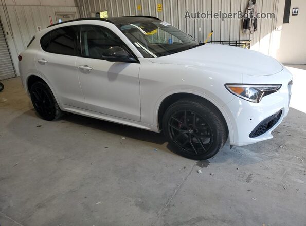 ZASPAKBN6M7D08889 2021 ALFA ROMEO STELVIO Белый Вид спереди