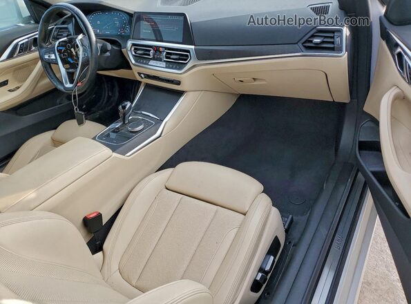 WBA23AT08NCJ12680 2022 BMW 4 SERIES White ხელსაწყოთა პანელის ხედი