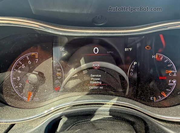 1C4RJEBG4HC943272 2017 JEEP GRAND CHER Gray Widok zestawu wskaźników