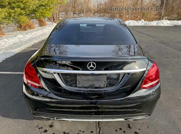 55SWF6EB3GU152788 2016 MERCEDES-BENZ C-CLASS Black Front interior view