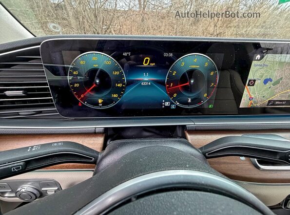 4JGFB4JB7NA598788 2022 MERCEDES-BENZ GLE-CLASS Blue Սարքավորումների վահանակի տեսք