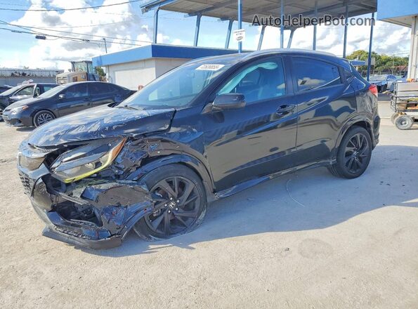 3CZRU5H14MM733185 2021 HONDA HR-V Черный Задняя левая четверть