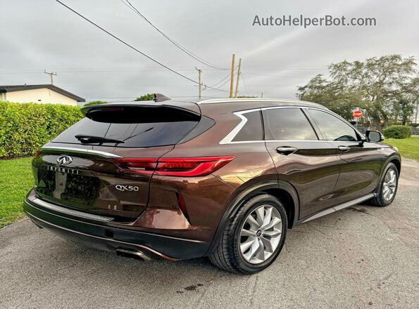 3PCAJ5M32LF101467 2020 INFINITI QX50 Burgundy Вид спереду
