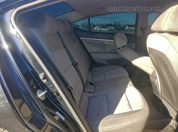 KMHD74LF4KU859331 2019 HYUNDAI ELANTRA Black Rear interior view