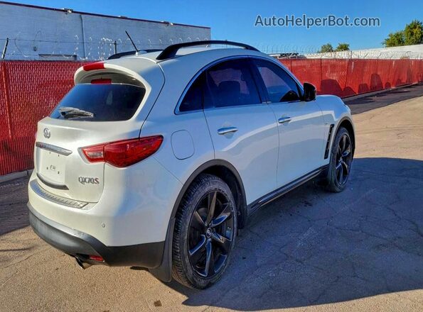 JN8CS1MW2HM411677 2017 INFINITI QX70 White Widok z przodu