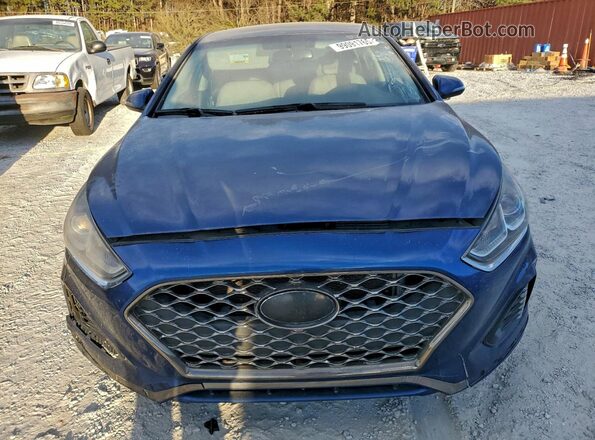 5NPE34AF8JH719475 2018 HYUNDAI SONATA Blue 