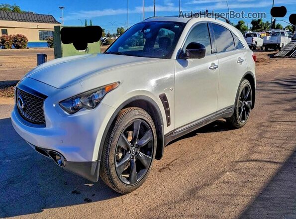 JN8CS1MW2HM411677 2017 INFINITI QX70 White უკანა მარჯვენა