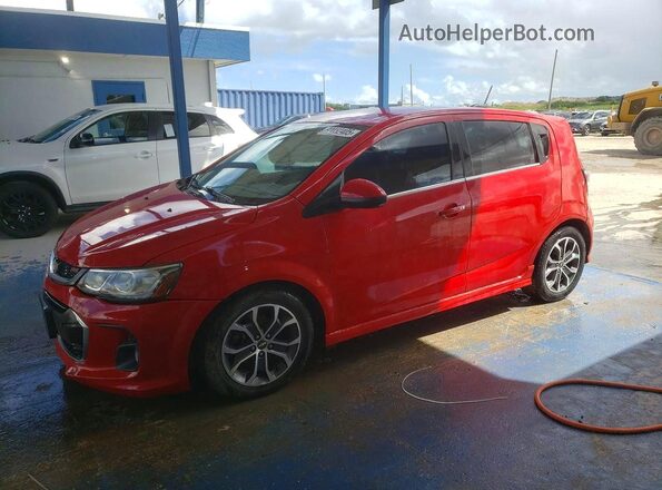 1G1JD6SB5H4142044 2017 CHEVROLET SONIC Red Tył lewy