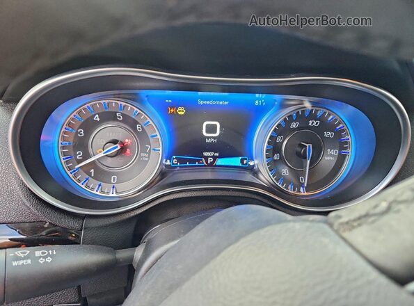 2C3CCAAGXPH706599 2023 CHRYSLER 300 Maroon Instrument cluster view