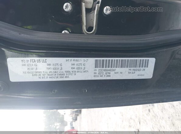 2C3CCABG6HH663007 2017 CHRYSLER 300 Black 