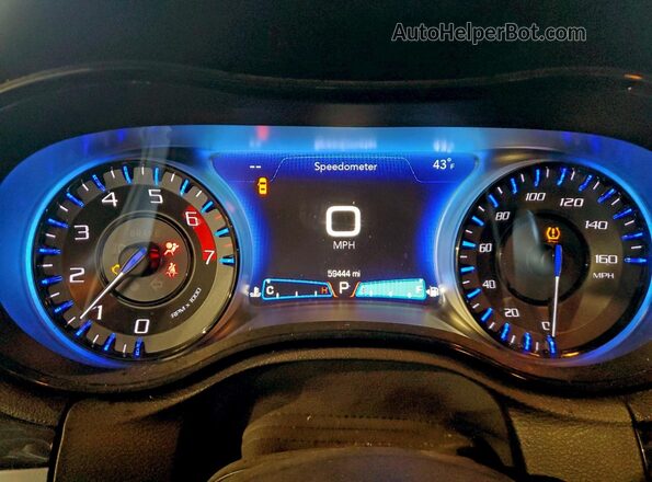 2C3CCABT4NH249300 2022 CHRYSLER 300 Gray Instrument cluster view