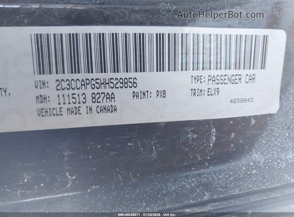 2C3CCAPG5HH529856 2017 CHRYSLER 300 Black Engine compartment view